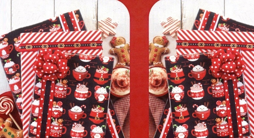 #2211 Treats For Santa Reversible Wrap Double Roll