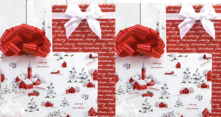 #2213 Snowy Country Christmas Double Roll