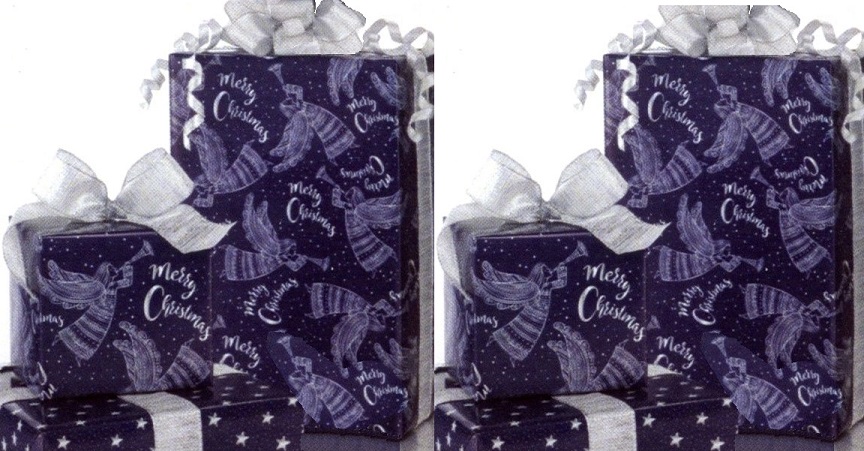 #2217 Angels on High Reversible Wrap Double Roll