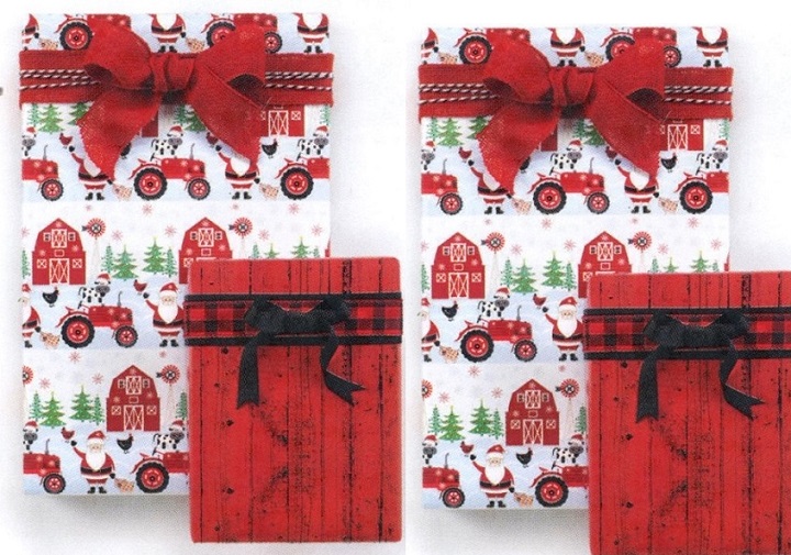 #3207 A Country Christmas Reversible Double Roll