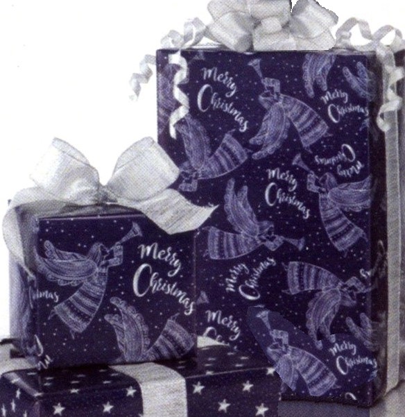 #2417 Angels on High Reversible Gift Wrap