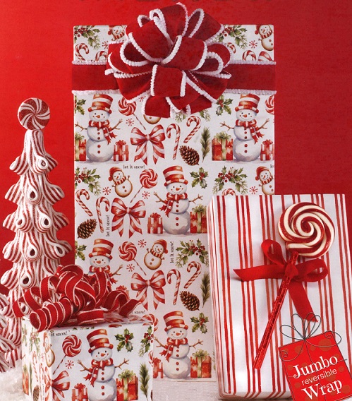 #2504 Peppermint Parade Reversible Jumbo roll 